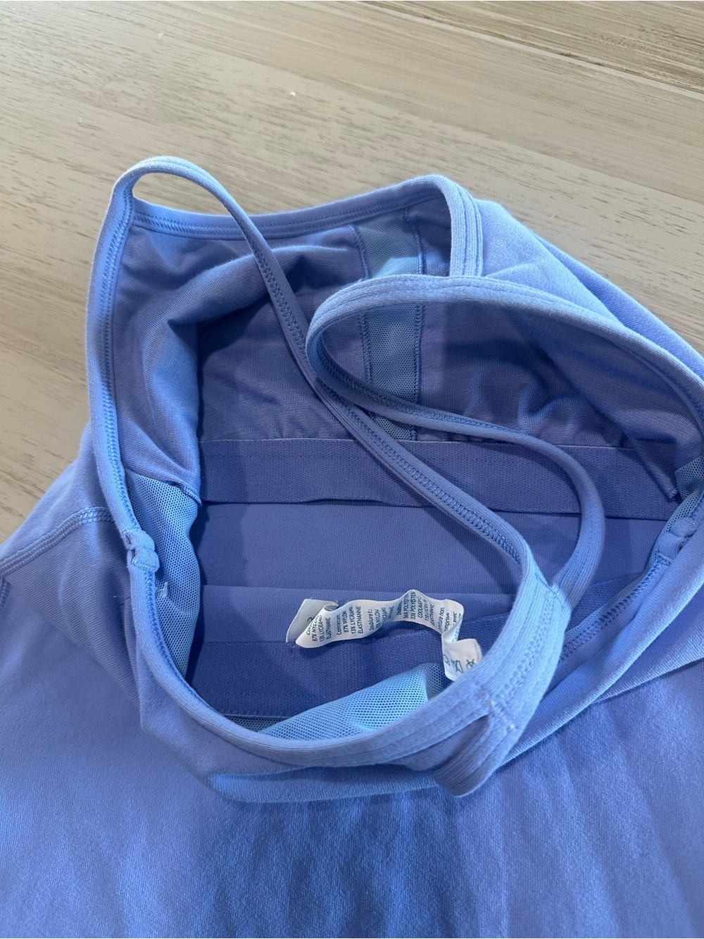 Lululemon Power Y Tank Light Blue Purple Bra Top Womens Size 2 Gym Workout Yoga - Picture 4 of 5